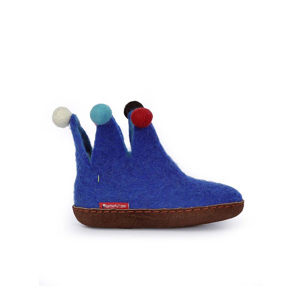 image of The Jester boot for Kids Blue with Leather