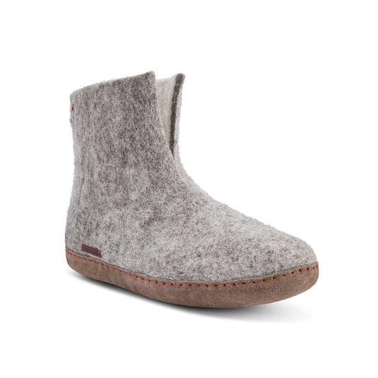 High Boot - Grey with Leather