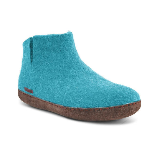 Classic Boot - Light Blue with Leather
